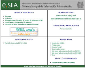 Iniciar sesión en SIIA UMICH: Guía para Alumnos